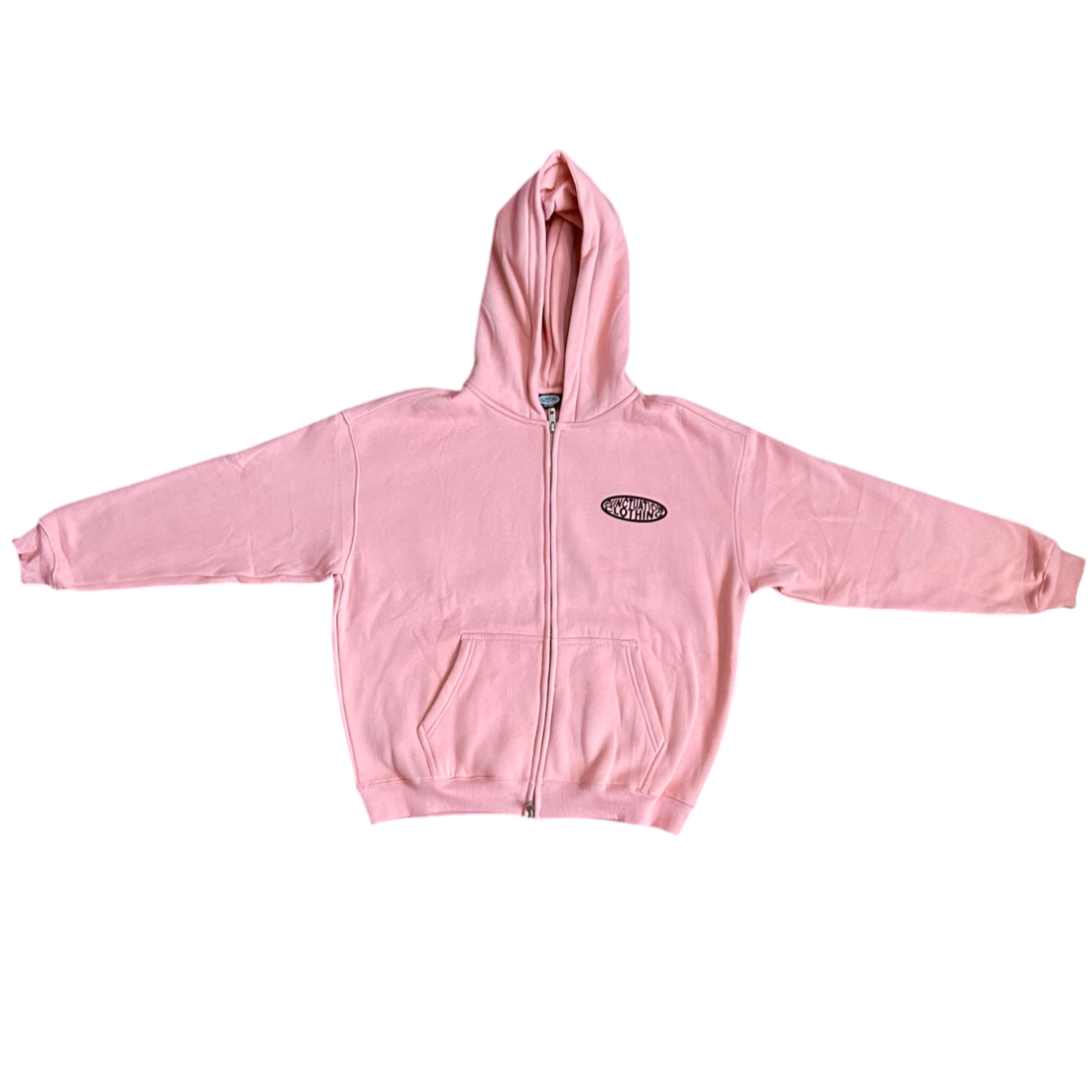 PINK ZIP-UP HOODIE